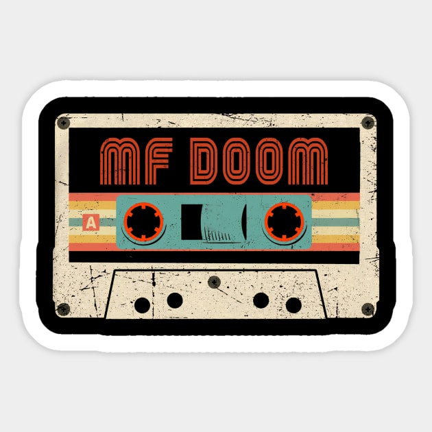 Mf Doom Classic Name Vintage Styles Color Gift 70s 80s 90s Sticker by Gorilla Animal